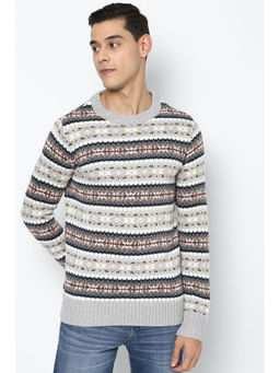 American Eagle - Grey Solid Sweaters, Hoodies & Sweatshirts