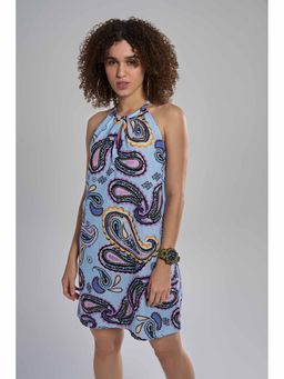 TERRA LUNA - Saba Blue Paisley Dress