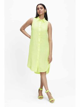 TERRA LUNA - Ruelle Yellow Solid Dress