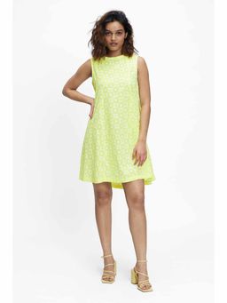 TERRA LUNA - Polaris Yellow Printed Dress
