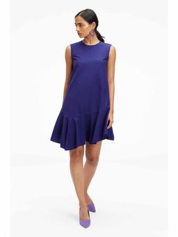 TERRA LUNA - Liv Blue Solid Dress