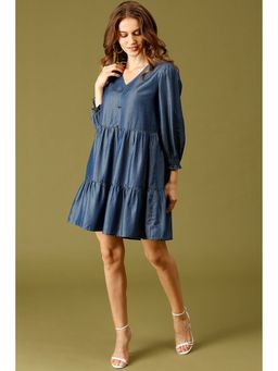 Gipsy - Navy Fashion Denim Dresses