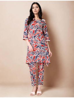 Gahan - Cotton Abstract Printed Multi Color Kurta & Pant Co-Ord (Set of 2)
