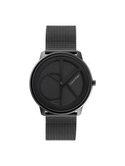 Calvin Klein - Iconic Mesh Quartz Black Round Dial Unisex Watch - 25200028