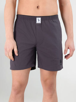 U.S. POLO ASSN. - Solid Pure Cotton I108 Boxers Grey