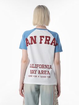 ONLY - Womens Colourblocked Regular Fit White T-Shirt