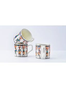 Golden Queens - African Tribal Dancers Tea Cups Ideal For Everyday Tea and Coffee (Pack of 6)