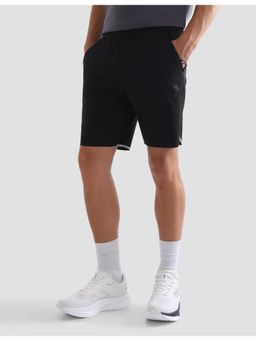 U.S. POLO ASSN. - Active Sports Men Solid Black Mid Rise Active Shorts