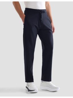 U.S. POLO ASSN. - Active Sports Men Mid Rise Blue Slim Fit Active Track Pants