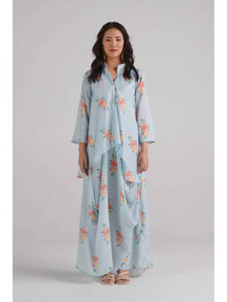 Pasha India - Baby Blue Dhoti Kurti Dress