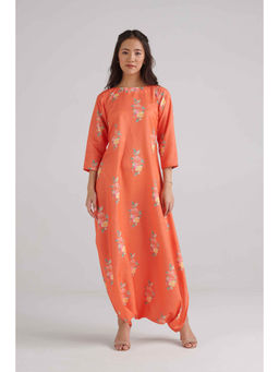 Pasha India - Bright Orange Dhoti Jumpsuit