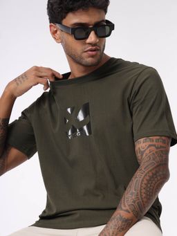 WROGN - Olive Green Comfort Fit T-Shirt