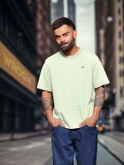 WROGN - Textured Waffle Knit Green T-Shirt