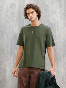 WROGN - Solid Oversized Olive T-Shirt