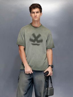 WROGN - Men’s Washed Oversized Charcoal T-Shirt