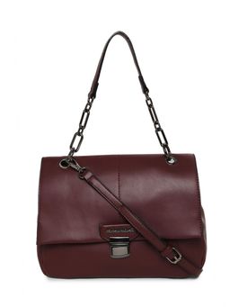 Marina Galanti - Maroon Color Soft PU Material Medium Size Shoulder Bag - MB0383SR2021