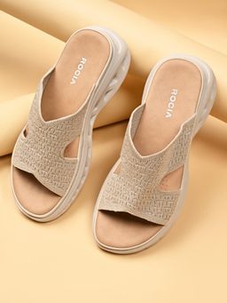 ROCIA - Beige Women Stylish Sole Comfort Sandals