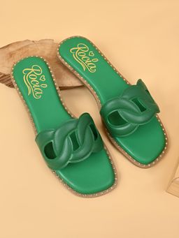 ROCIA - Green Women Funky Cool Flats