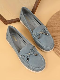 ROCIA - Grey Women Smart Casual Moccasins