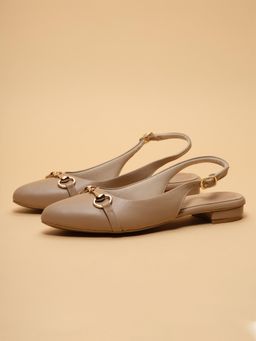 ERIDANI - Women Relle Beige Block Heels