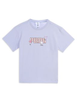 Puma - X Hello Kitty and Friends Graphic Relaxed Fit Girl's Blue T Shirt