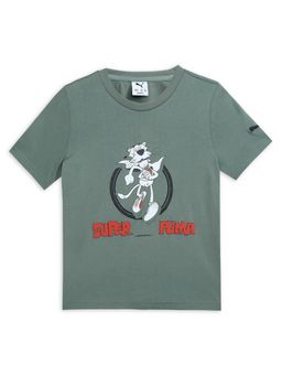 Puma - Super Graphic Youth Boy's Grey T shirt