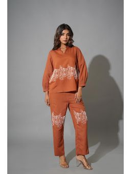 Zolo Label - Designer Brown Co-Ord (Set of 2)