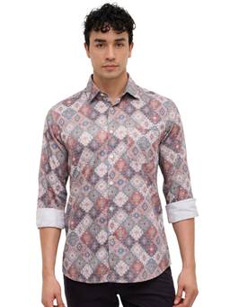 Parx - Medium Multi-Color Slim Fit Printed Shirt