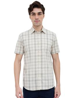 Parx - Slim Fit Checkered Medium Shirt