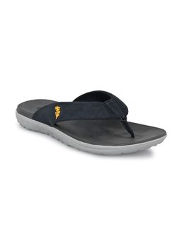 Hitz - Men's Blue Fabric Casual Daily Wear Slippers
