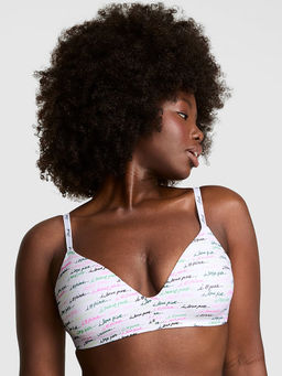 Victoria's Secret - Pink Wear Everywhere Lightly Lined Wireless Bra White (36D)
