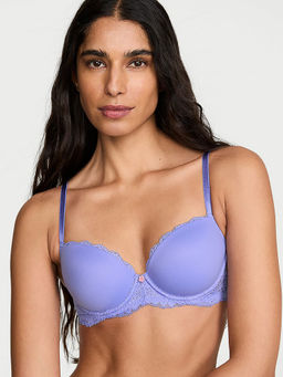 Victoria's Secret - Dream Angels Smooth and Lace Lightly Lined Demi Bra Lavender
