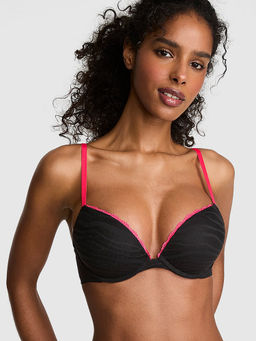 Victoria's Secret - PINK Wear Everywhere Wear Super Push-Up Bra Black