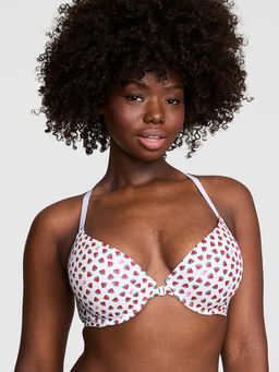Victoria's Secret - PINK Wear Everywhere Wear Front-Close Push-Up Bra White