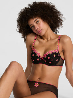 Victoria's Secret - PINK Wink Push-Up Balconette Bra Black