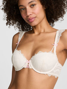 Victoria's Secret - PINK Wink Push-Up Balconette Bra White