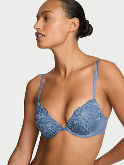 Victoria's Secret - Very Sexy Denim Embroidery Push-Up Bra Blue