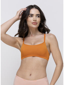 MIEZ - Scoop Neck Non-Padded Bralette Orange
