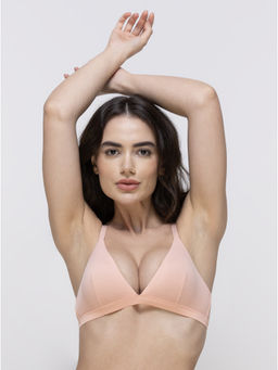 MIEZ - Triangle Non-Padded Bralette Pink