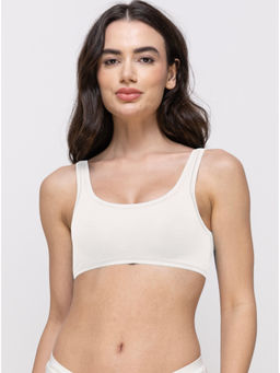 MIEZ - Twisted Reversible Non-Padded Bralette White