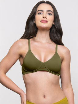 MIEZ - Moulded T-Shirt Non-Padded Bra Olive