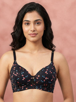 Shyaway - By Susie Black Bean Striking Wirefree 3/4Th Coverage Seamed Multiway Padded Bra