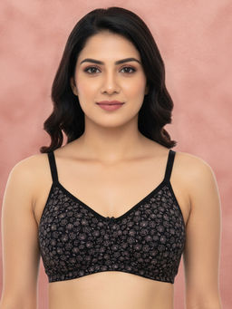 Shyaway - By Susie Black Beauty 3/4Th Coverage Non Detachable Wirefree Non Padded Seamless Bra