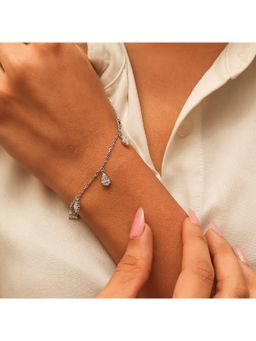 RUHA JEWELS - Stunning Silver Charm Bracelet (Adjustable)