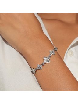 RUHA JEWELS - Timeless Diamond Silver Bracelet (Adjustable)