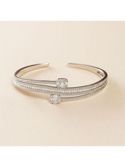 RUHA JEWELS - Radiant Silver Bangle (Adjustable)