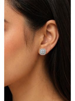 RUHA JEWELS - Self Love Diamond Studs Silver Earrings