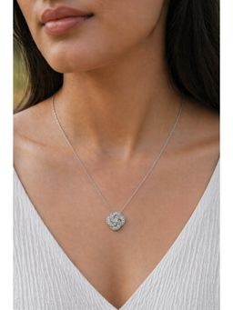 RUHA JEWELS - Sterling Diamond Silver Pendant