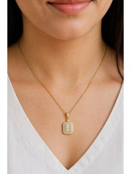 RUHA JEWELS - Mystic Diamond Gold Silver Pendant