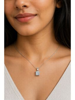 RUHA JEWELS - Classic Cushion Silver Pendant